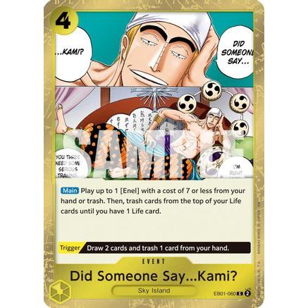 Did Someone Say...Kami? (Pirate Foil) (EB01-060) - Premium Booster -The Best- Vol. 2 Foil