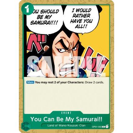 You Can Be My Samurai!! (Reprint) (OP01-055) - Premium Booster -The Best- Vol. 2