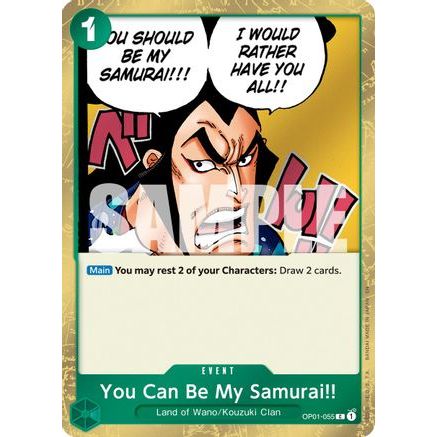 You Can Be My Samurai!! (Pirate Foil) (OP01-055) - Premium Booster -The Best- Vol. 2 Foil