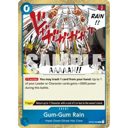 Gum-Gum Rain (Reprint) (OP02-068) - Premium Booster -The Best- Vol. 2 Foil