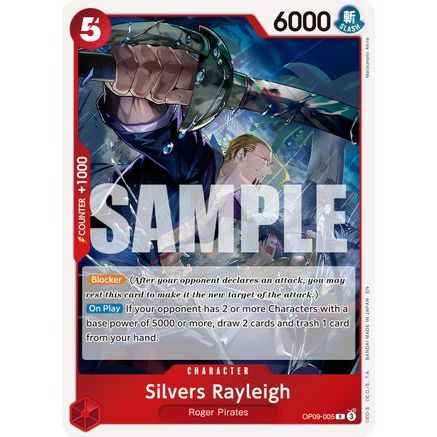 Silvers Rayleigh - OP09-005 (Reprint) (OP09-005) - Premium Booster -The Best- Vol. 2 Foil