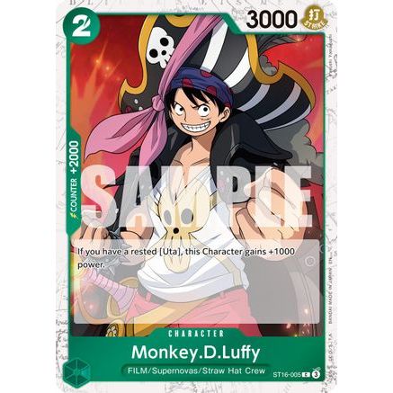 Monkey.D.Luffy - ST16-005 (Pirate Foil) (ST16-005) - Premium Booster -The Best- Vol. 2 Foil