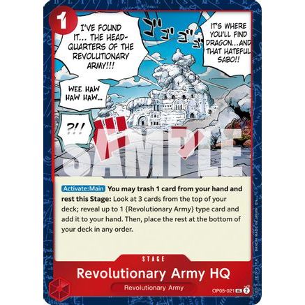 Revolutionary Army HQ (Pirate Foil) (OP05-021) - Premium Booster -The Best- Vol. 2 Foil