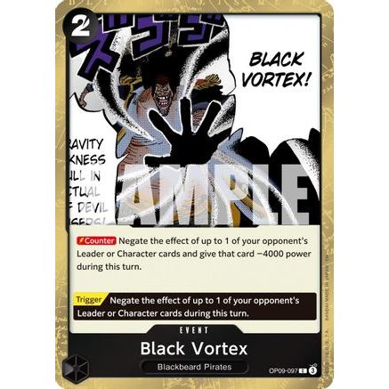 Black Vortex (Pirate Foil) (OP09-097) - Premium Booster -The Best- Vol. 2 Foil