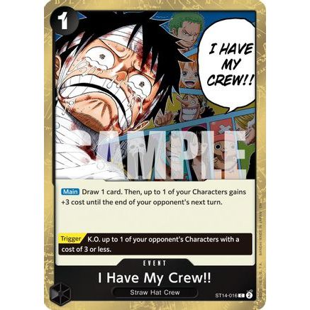 I Have My Crew!! (Pirate Foil) (ST14-016) - Premium Booster -The Best- Vol. 2 Foil