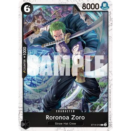 Roronoa Zoro - ST14-013 (Pirate Foil) (ST14-013) - Premium Booster -The Best- Vol. 2 Foil