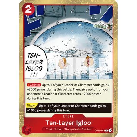 Ten-Layer Igloo (Pirate Foil) (OP10-018) - Premium Booster -The Best- Vol. 2 Foil