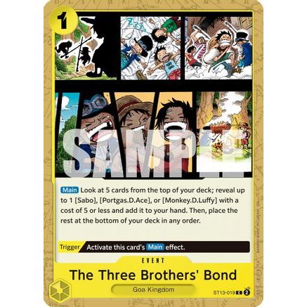 The Three Brothers' Bond (Reprint) (ST13-019) - Premium Booster -The Best- Vol. 2
