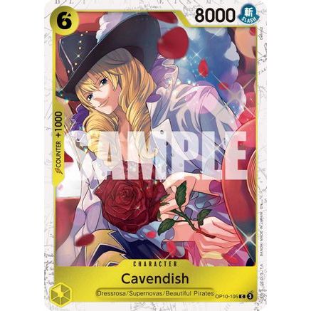 Cavendish - OP10-105 (Pirate Foil) (OP10-105) - Premium Booster -The Best- Vol. 2 Foil