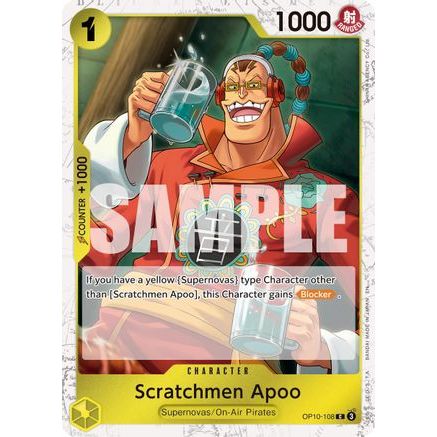 Scratchmen Apoo - OP10-108 (Pirate Foil) (OP10-108) - Premium Booster -The Best- Vol. 2 Foil