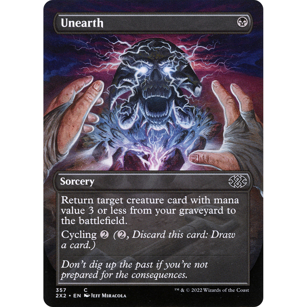 Unearth (Borderless) (2X2-357) - Double Masters 2022 (Borderless)