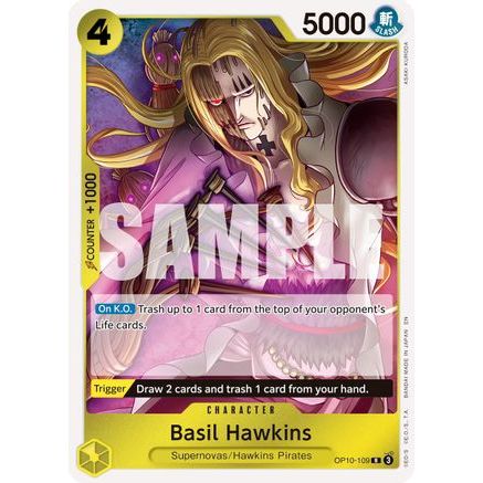 Basil Hawkins - OP10-109 (Reprint) (OP10-109) - Premium Booster -The Best- Vol. 2