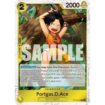 Portgas.D.Ace - ST13-010 (Pirate Foil) (ST13-010) - Premium Booster -The Best- Vol. 2 Foil