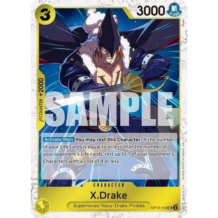 X.Drake (Pirate Foil) (OP10-114) - Premium Booster -The Best- Vol. 2 Foil