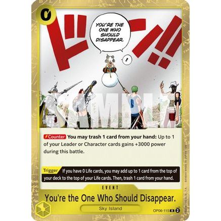You're the One Who Should Disappear (Reprint) (OP06-115) - Premium Booster -The Best- Vol. 2 Foil