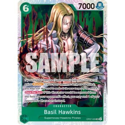 Basil Hawkins - OP07-029 (Reprint) (OP07-029) - Premium Booster -The Best- Vol. 2 Foil