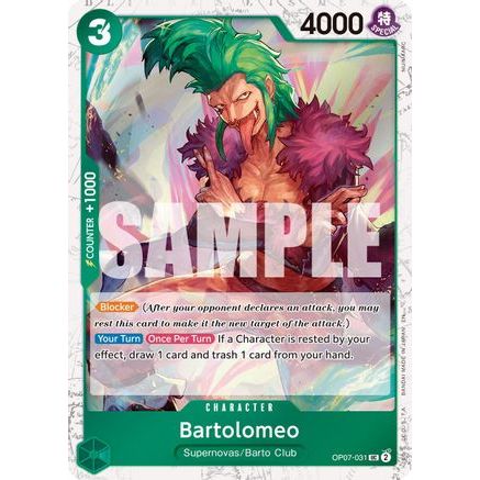 Bartolomeo (Pirate Foil) (OP07-031) - Premium Booster -The Best- Vol. 2 Foil