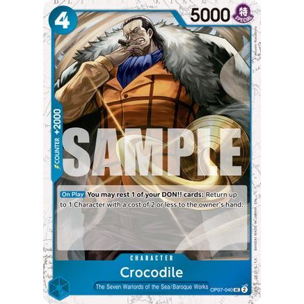 Crocodile - OP07-040 (Pirate Foil) (OP07-040) - Premium Booster -The Best- Vol. 2 Foil