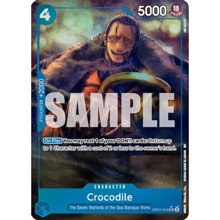Crocodile - OP07-040 (Alternate Art) (OP07-040) - Premium Booster -The Best- Vol. 2 Foil