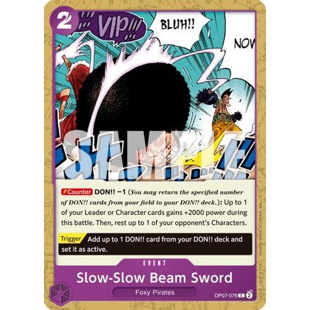 Slow-Slow Beam Sword (Reprint) (OP07-076) - Premium Booster -The Best- Vol. 2