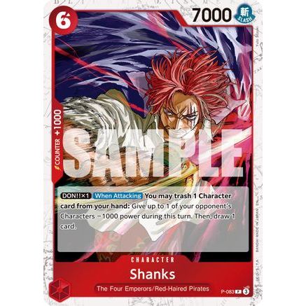 Shanks - P-083 (Pirate Foil) (P-083) - Premium Booster -The Best- Vol. 2 Foil