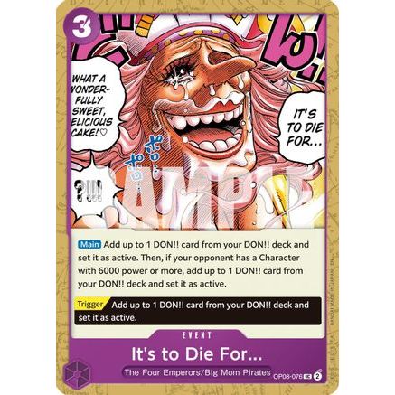 It's to Die For (Reprint) (OP08-076) - Premium Booster -The Best- Vol. 2