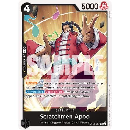 Scratchmen Apoo - OP08-087 (Reprint) (OP08-087) - Premium Booster -The Best- Vol. 2