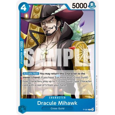 Dracule Mihawk - P-081 (Reprint) (P-081) - Premium Booster -The Best- Vol. 2