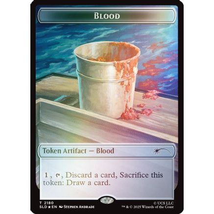 Blood Token (Rainbow Foil) (SLD-2180) - Secret Lair Drop Series Foil