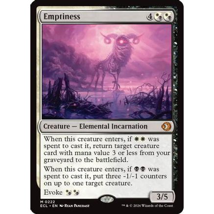 Emptiness (ECL-222) - Lorwyn Eclipsed Foil