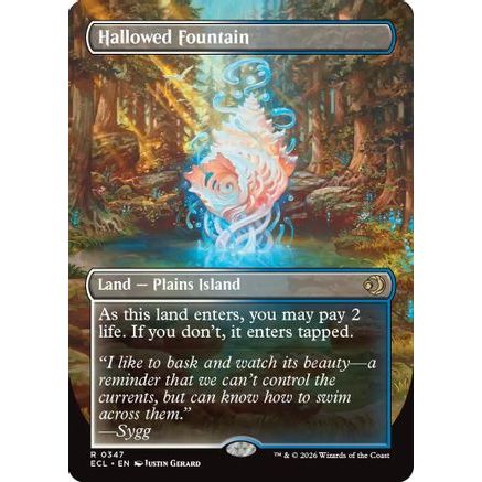 Hallowed Fountain (Borderless) (ECL-347) - Lorwyn Eclipsed Foil