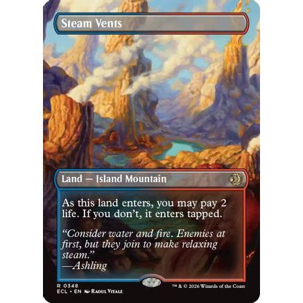 Steam Vents (Borderless) (ECL-348) - Lorwyn Eclipsed