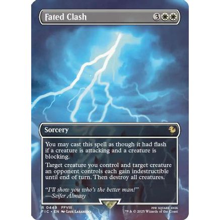 Fated Clash (Borderless) (FIC-449) - Commander: FINAL FANTASY Foil