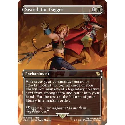 Search for Dagger (Borderless) (FIC-459) - Commander: FINAL FANTASY Foil