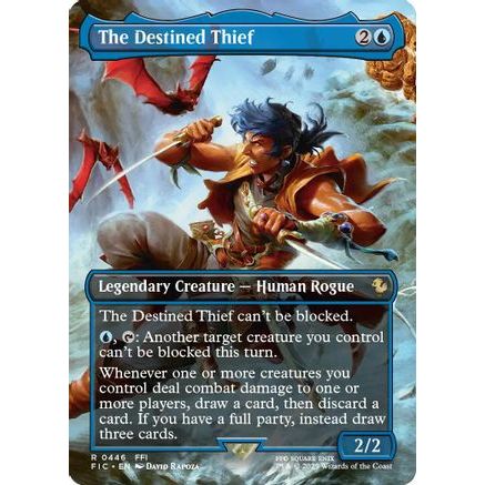 The Destined Thief (Borderless) (FIC-446) - Commander: FINAL FANTASY Foil