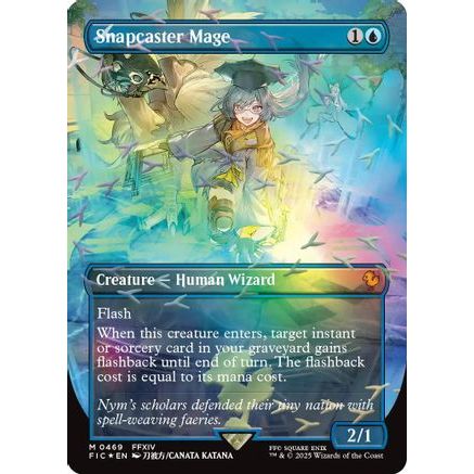 Snapcaster Mage (Borderless) (Chocobo Track Foil) (FIC-469) - Commander: FINAL FANTASY Foil