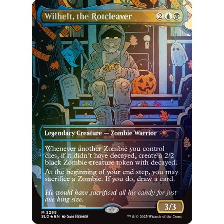 Wilhelt, the Rotcleaver (Rainbow Foil) (SLD-2285) - Secret Lair Drop Series Foil