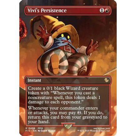 Vivi's Persistence (Borderless) (FIC-458) - Commander: FINAL FANTASY Foil