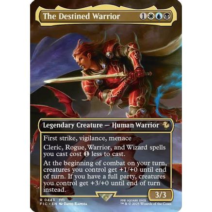 The Destined Warrior (Borderless) (FIC-443) - Commander: FINAL FANTASY