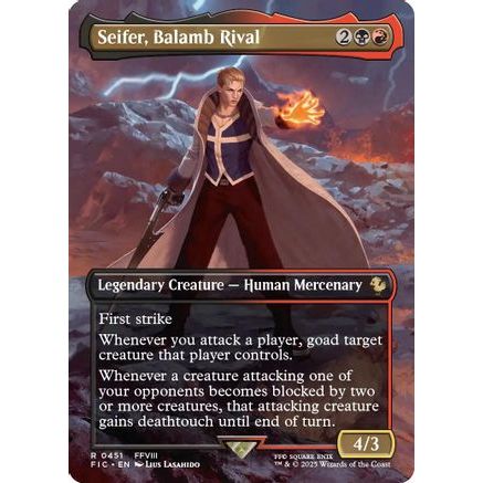 Seifer, Balamb Rival (Borderless) (FIC-451) - Commander: FINAL FANTASY Foil