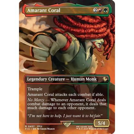 Amarant Coral (Borderless) (FIC-457) - Commander: FINAL FANTASY Foil