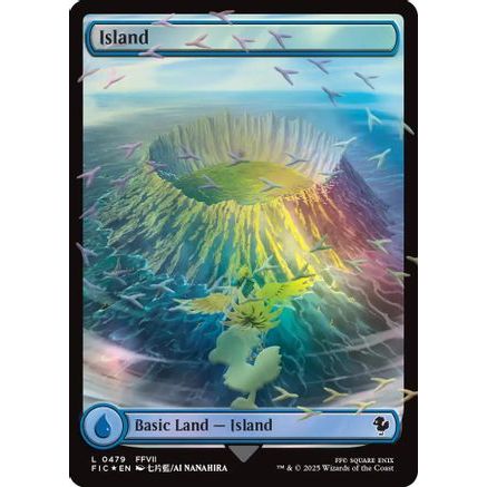 Island (Chocobo Track Foil) (FIC-479) - Commander: FINAL FANTASY Foil