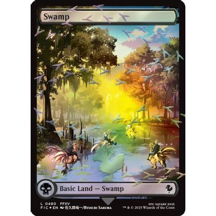 Swamp (Chocobo Track Foil) (FIC-480) - Commander: FINAL FANTASY Foil