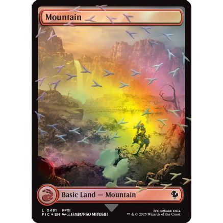 Mountain (Chocobo Track Foil) (FIC-481) - Commander: FINAL FANTASY Foil