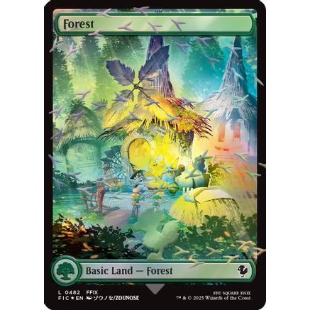 Forest (Chocobo Track Foil) (FIC-482) - Commander: FINAL FANTASY Foil