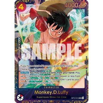 Monkey.D.Luffy (Treasure Cup 2025) (OP12-015) - One Piece Promotion Cards Foil