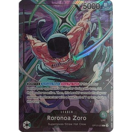 Roronoa Zoro - OP12-020 (Official Playmat Limited Edition Vol.4) (OP12-020) - One Piece Promotion Cards Foil