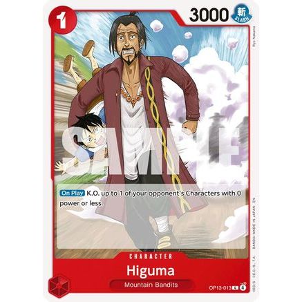 Higuma (OP13-013) - Carrying On His Will