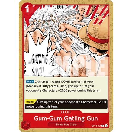 Gum-Gum Gatling Gun (OP13-021) - Carrying On His Will