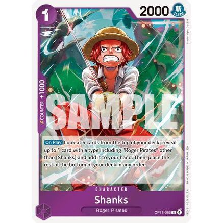 Shanks (065) (OP13-065) - Carrying On His Will Foil